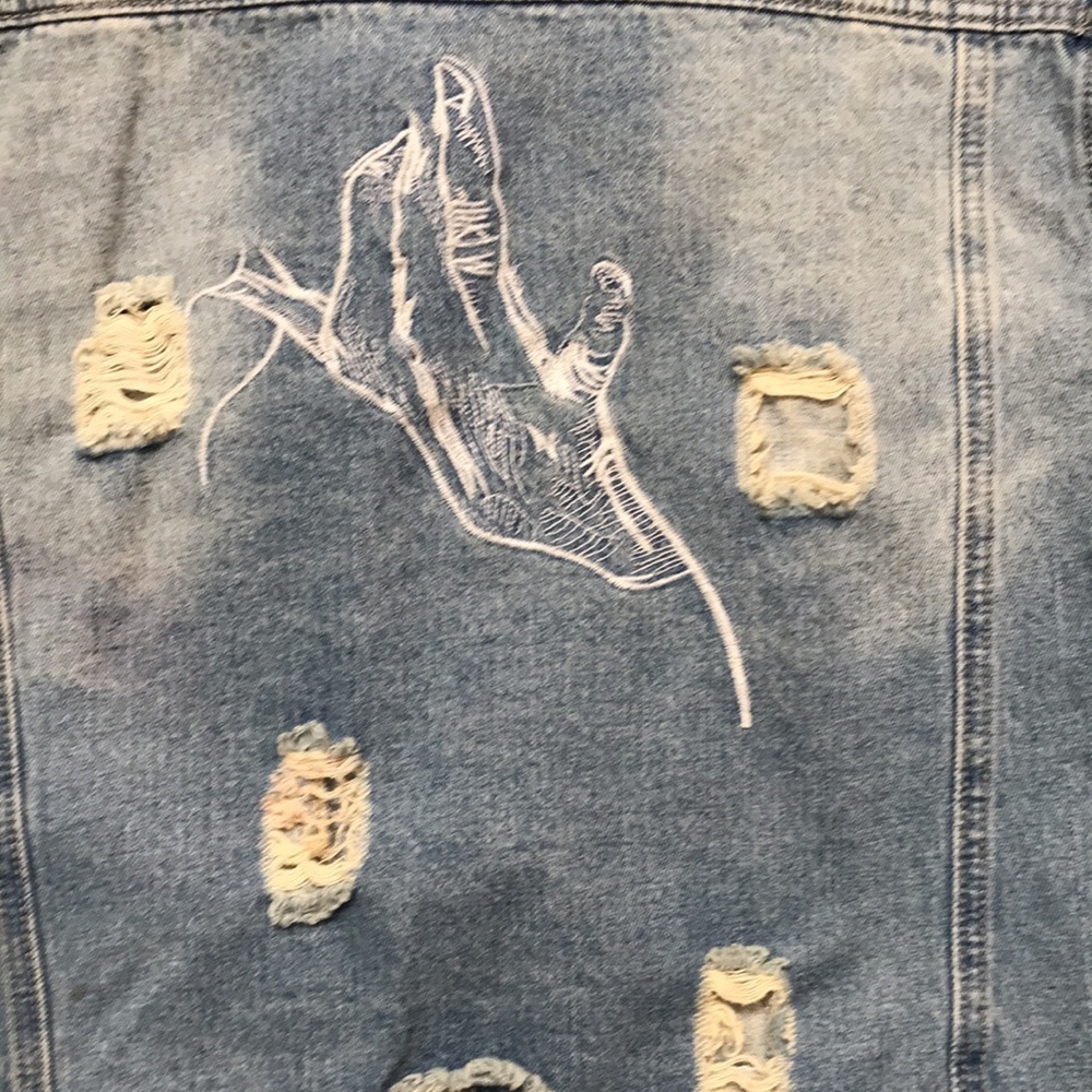 🎉Host Pick🎉Established Mark Grunge Thrashed Denim Jacket - Picture 6 of 7